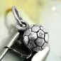 Preview: Anhänger 7mm Fußball mit Öse Silber 925
