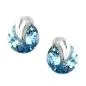 Preview: Ohrstecker Ohrring 7x6mm synthetischer Aquamarin Silber 925 Preview: Ohrstecker Ohrring 7x6mm synthetischer Aquamarin Silber 925