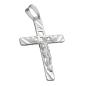 Preview: Anhänger 35x22mm Kreuz mit Jesus matt-glänzend Silber 925 Preview: Anhänger 35x22mm Kreuz mit Jesus matt-glänzend Silber 925