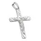 Preview: Anhänger 35x22mm Kreuz mit Jesus matt-glänzend Silber 925 Preview: Anhänger 35x22mm Kreuz mit Jesus matt-glänzend Silber 925