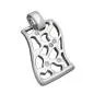 Preview: Anhänger 24x15mm mit Zirkonias glänzend rhodiniert Silber 925 Preview: Anhänger 24x15mm mit Zirkonias glänzend rhodiniert Silber 925