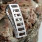 Preview: Anhänger 23x8mm Viereck matt-glänzend rhodiniert Silber 925 Preview: Anhänger 23x8mm Viereck matt-glänzend rhodiniert Silber 925