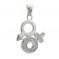 Preview: Anhänger 23mm Venus/Mars-Symbol mit Zirkonias glänzend Silber 925 Preview: Anhänger 23mm Venus/Mars-Symbol mit Zirkonias glänzend Silber 925
