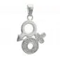 Preview: Anhänger 23mm Venus/Mars-Symbol mit Zirkonias glänzend Silber 925 Preview: Anhänger 23mm Venus/Mars-Symbol mit Zirkonias glänzend Silber 925