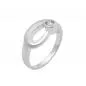 Preview: Ring 9mm Zirkonia gefasst matt-glänzend Silber 925 Ringgröße 54