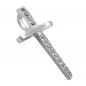 Preview: Anhänger 25x14mm Kreuz mit Zirkonias Silber 925 Preview: Anhänger 25x14mm Kreuz mit Zirkonias Silber 925