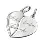 Preview: Anhänger 18x17mm Doppelanhänger Herz mit Gravur - Ich liebe Dich - Silber 925 Preview: Anhänger 18x17mm Doppelanhänger Herz mit Gravur - Ich liebe Dich - Silber 925