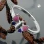 Preview: Ring Kinderring Schmetterling lila-pink lackiert Silber 925 Gr. 42 Preview: Ring Kinderring Schmetterling lila-pink lackiert Silber 925 Gr. 42