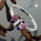Preview: Ring Kinderring Schmetterling lila-pink lackiert Silber 925 Gr. 44 Preview: Ring Kinderring Schmetterling lila-pink lackiert Silber 925 Gr. 44