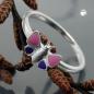 Preview: Ring Kinderring Schmetterling lila-pink lackiert Silber 925 Gr. 46 Preview: Ring Kinderring Schmetterling lila-pink lackiert Silber 925 Gr. 46