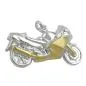 Preview: Anhänger 15x27mm Motorrad bicolor Silber 925