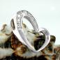 Preview: Anhänger 15x16mm Herz mit Zirkonias rhodiniert Silber 925 Preview: Anhänger 15x16mm Herz mit Zirkonias rhodiniert Silber 925