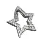 Preview: Anhänger 20mm Stern mit Zirkonias rhodiniert Silber 925 Preview: Anhänger 20mm Stern mit Zirkonias rhodiniert Silber 925