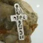 Preview: Anhänger 28x14mm Kreuz filigran durchbrochen glänzend Silber 925 Preview: Anhänger 28x14mm Kreuz filigran durchbrochen glänzend Silber 925