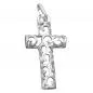 Preview: Anhänger 28x14mm Kreuz filigran durchbrochen glänzend Silber 925 Preview: Anhänger 28x14mm Kreuz filigran durchbrochen glänzend Silber 925