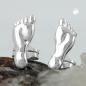 Preview: Ohrstecker Ohrring 12x45mm Füße glänzend Silber 925 Preview: Ohrstecker Ohrring 12x45mm Füße glänzend Silber 925
