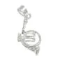 Preview: Anhänger 18x9mm Musikinstrument Horn Silber 925 Preview: Anhänger 18x9mm Musikinstrument Horn Silber 925