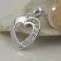 Preview: Anhänger 14x14mm Herz mit Zirkonias glänzend Silber 925 Preview: Anhänger 14x14mm Herz mit Zirkonias glänzend Silber 925