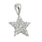 Preview: Anhänger 17mm Stern mit Zirkonias rhodiniert Silber 925 Preview: Anhänger 17mm Stern mit Zirkonias rhodiniert Silber 925