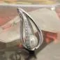 Preview: Anhänger 27x12x12mm Zuchtperle 8mm rhodiniert Silber 925 Preview: Anhänger 27x12x12mm Zuchtperle 8mm rhodiniert Silber 925