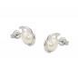 Preview: Ohrstecker Ohrring 11x7mm Zuchtperle rhodiniert Silber 925