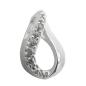 Preview: Anhänger 11x7mm Zirkonia glänzend Silber 925 Preview: Anhänger 11x7mm Zirkonia glänzend Silber 925