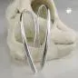 Preview: Durchzieher Ohrring Ohrhaken 33x25mm Tropfen glänzend Silber 925