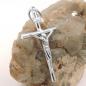 Preview: Anhänger 32x18mm Kreuz mit Jesus glänzend Silber 925 Preview: Anhänger 32x18mm Kreuz mit Jesus glänzend Silber 925