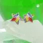 Preview: Ohrstecker Ohrring 7x7mm Stern farbig emailliert Silber 925 Preview: Ohrstecker Ohrring 7x7mm Stern farbig emailliert Silber 925