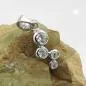 Preview: Anhänger 12x6mm Zirkonias glänzend rhodiniert Silber 925