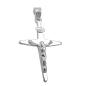 Preview: Anhänger 25x17mm Kreuz mit Jesus glänzend Silber 925 Preview: Anhänger 25x17mm Kreuz mit Jesus glänzend Silber 925