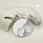 Preview: Anhänger 13mm kleine Füße glänzend Silber 925 Preview: Anhänger 13mm kleine Füße glänzend Silber 925