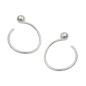 Preview: Ohrstecker Ohrring 15mm Ohrspirale mit Kugel Silber 925 Preview: Ohrstecker Ohrring 15mm Ohrspirale mit Kugel Silber 925