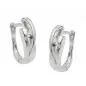 Preview: Creole 14x5mm Klappscharnier Zirkonias matt-glänzend rhodiniert Silber 925 Preview: Creole 14x5mm Klappscharnier Zirkonias matt-glänzend rhodiniert Silber 925
