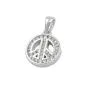 Preview: Anhänger 14,5x12x3mm Peace-Zeichen mit Zirkonias rhodiniert Silber 925 Preview: Anhänger 14,5x12x3mm Peace-Zeichen mit Zirkonias rhodiniert Silber 925