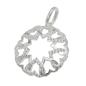 Preview: Anhänger 21mm Kreis aus Herzen glänzend und mit Zirkonias Silber 925 Preview: Anhänger 21mm Kreis aus Herzen glänzend und mit Zirkonias Silber 925