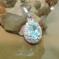 Preview: Anhänger 10x8mm Zirkonias weiß und hellblau Silber 925 Preview: Anhänger 10x8mm Zirkonias weiß und hellblau Silber 925