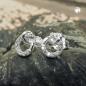 Preview: Ohrstecker Ohrringe 7x6mm kleiner Kreis mit Knoten und Zirkonias Silber 925 Preview: Ohrstecker Ohrringe 7x6mm kleiner Kreis mit Knoten und Zirkonias Silber 925