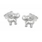 Preview: Ohrstecker Ohrringe 6x7mm kleiner Elefant glänzend Silber 925