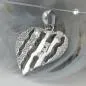 Preview: Anhänger 19x19mm Herz mit Zirkonias rhodiniert Silber 925