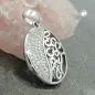 Preview: Anhänger 20x15mm oval mit Zirkonias glänzend rhodiniert Silber 925 Preview: Anhänger 20x15mm oval mit Zirkonias glänzend rhodiniert Silber 925