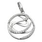 Preview: Anhänger 23mm mit Zirkonias glänzend rhodiniert Silber 925 Preview: Anhänger 23mm mit Zirkonias glänzend rhodiniert Silber 925