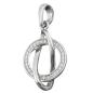 Preview: Anhänger 23x16mm mit Zirkonias glänzend rhodiniert Silber 925 Preview: Anhänger 23x16mm mit Zirkonias glänzend rhodiniert Silber 925