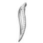 Preview: Anhänger 32x6mm mit Zirkonias glänzend rhodiniert Silber 925 Preview: Anhänger 32x6mm mit Zirkonias glänzend rhodiniert Silber 925