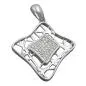 Preview: Anhänger 23x23mm Viereck Zirkonias glänzend rhodiniert Silber 925 Preview: Anhänger 23x23mm Viereck Zirkonias glänzend rhodiniert Silber 925