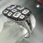 Preview: Ring 13x22mm mit Zirkonias lila-schwarz glänzend rhodiniert Silber 925 Ringgröße 54 Preview: Ring 13x22mm mit Zirkonias lila-schwarz glänzend rhodiniert Silber 925 Ringgröße 54