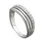 Preview: Ring 6mm mit Zirkonias glänzend rhodiniert Silber 925 Ringgröße 54 Preview: Ring 6mm mit Zirkonias glänzend rhodiniert Silber 925 Ringgröße 54