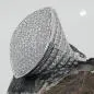Preview: Ring 23x11mm mit vielen Zirkonias rhodiniert Silber 925 Ringgröße 62