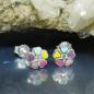 Preview: Ohrstecker Ohrring 6mm Blume bunt lackiert mit Zirkonia Silber 925 Preview: Ohrstecker Ohrring 6mm Blume bunt lackiert mit Zirkonia Silber 925