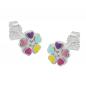 Preview: Ohrstecker Ohrring 6mm Blume bunt lackiert mit Zirkonia Silber 925 Preview: Ohrstecker Ohrring 6mm Blume bunt lackiert mit Zirkonia Silber 925
